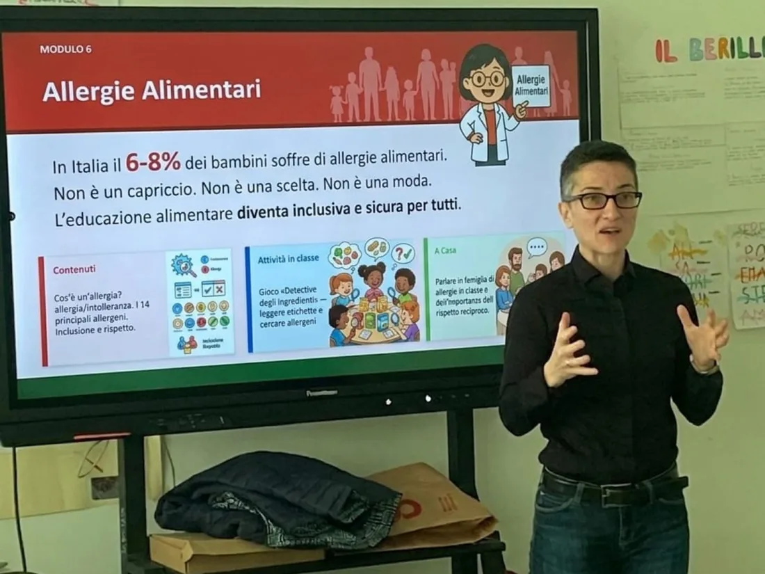 Lezione sul modulo allergie alimentari e i 14 allergeni EU del programma S.A.N.E.